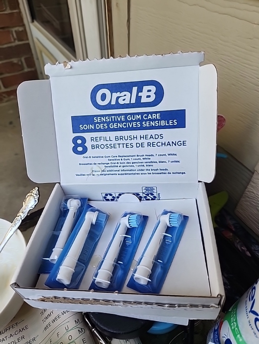 Oral-B Sensitive Clean Replacement Brush Heads X 8 Original Refill for Electric